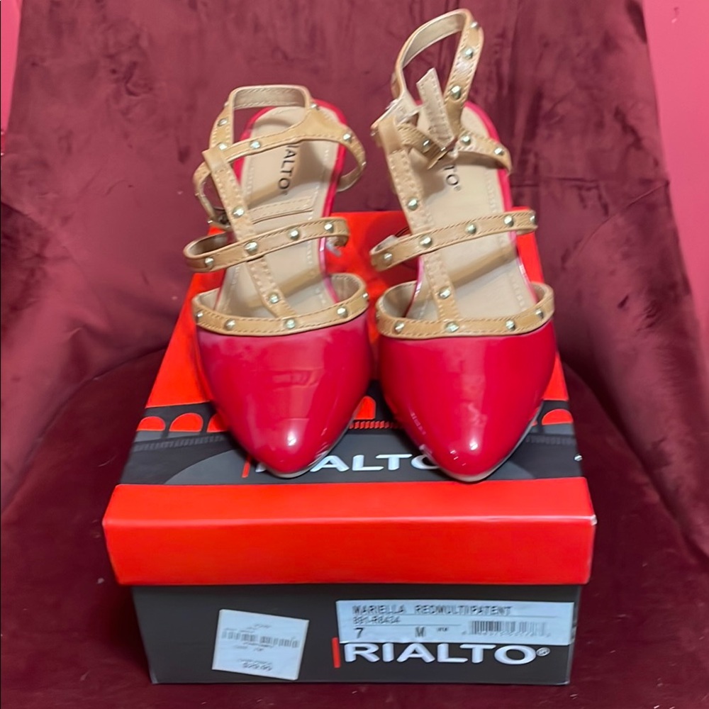 Rialto Red and Tan Women's Shoes